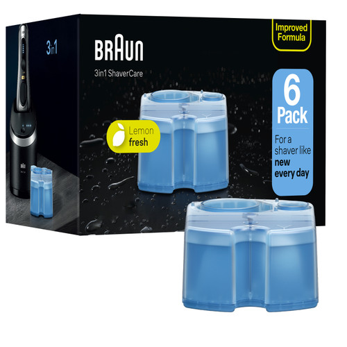 Braun Clean & Renew Refill Cartridges, 6 Pack