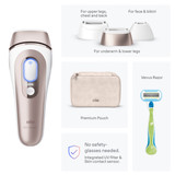 Braun Skin i·expert Smart IPL: At Home Alternative to Laser Hair Removal with 3 Caps and Leather Pouch, PL7243